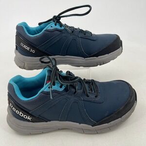 Reebok Guide 3.0 Shoes WOMENS Navy Blue Work Safety Toe Lace Up RB354 SIZE 7.5 W